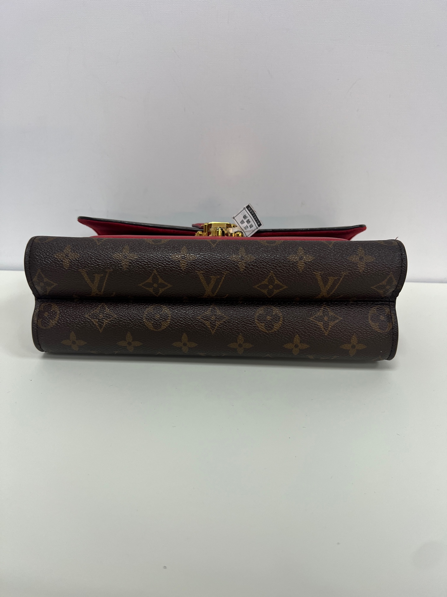 LV Victoria Red Monogram Canvas Crossbody Bag Authentic - Image 9