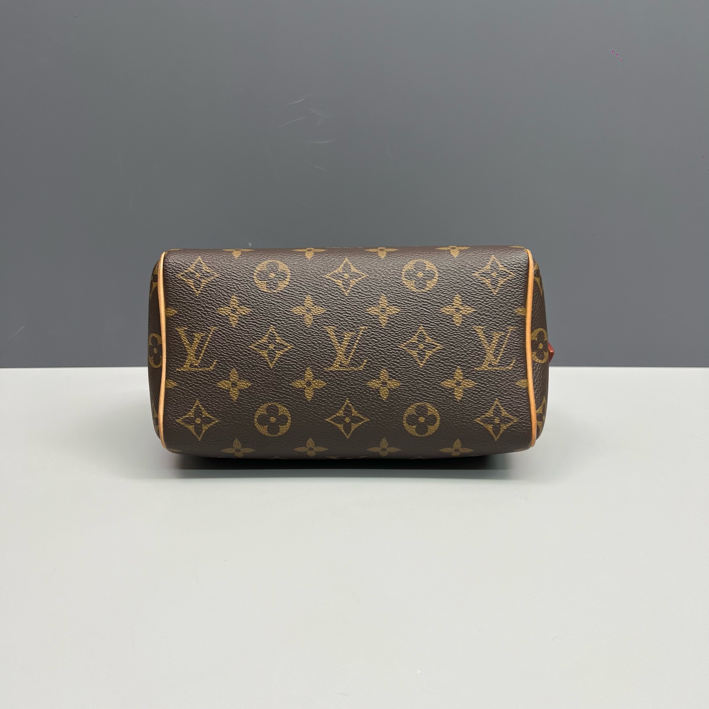 LV Louis Vuitton Speedy 20 Monogram Black Strap Boston Bag Authentic - Image 5