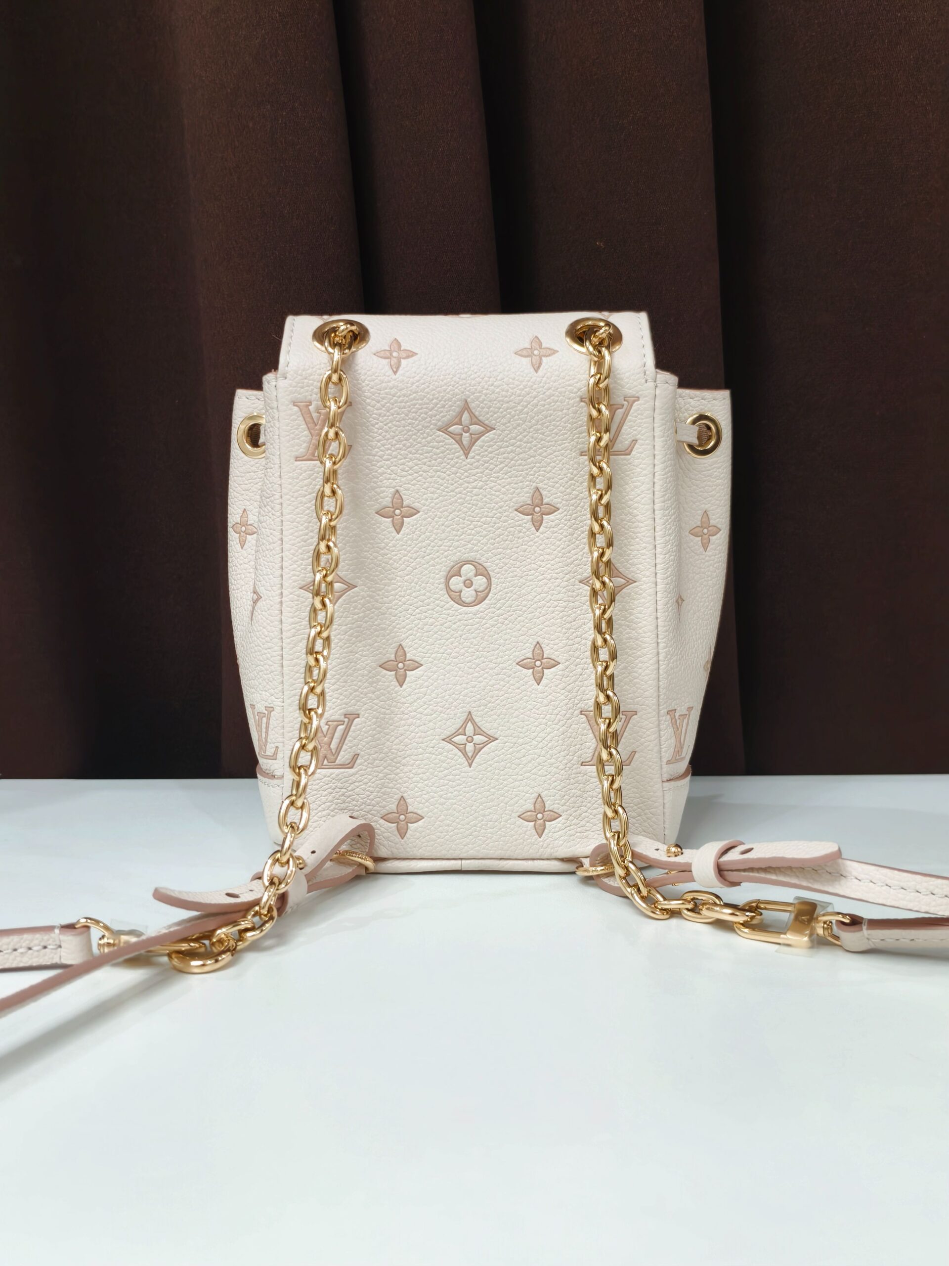 LV Nano Neo Backpack Strawberry Milk Embossed Chip 2025 Authentic - Image 2