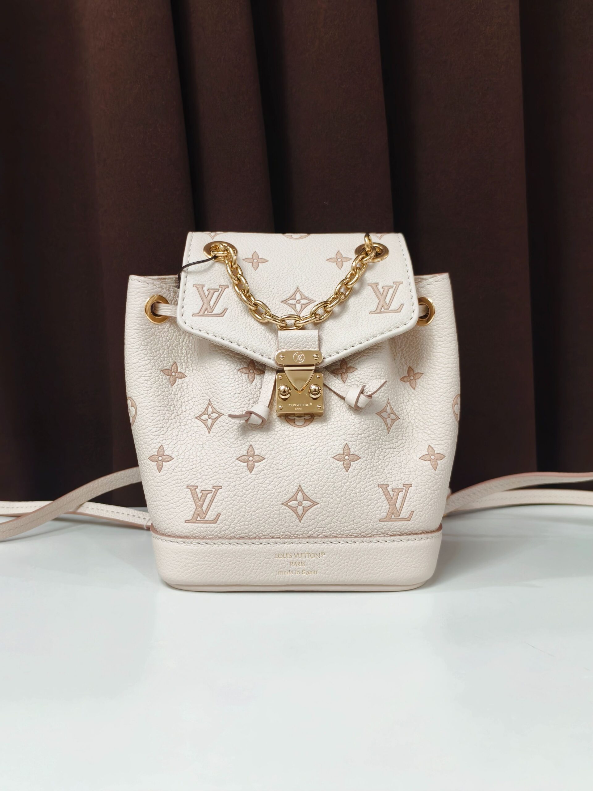 LV Nano Neo Backpack Strawberry Milk Embossed Chip 2025 Authentic - Image 5
