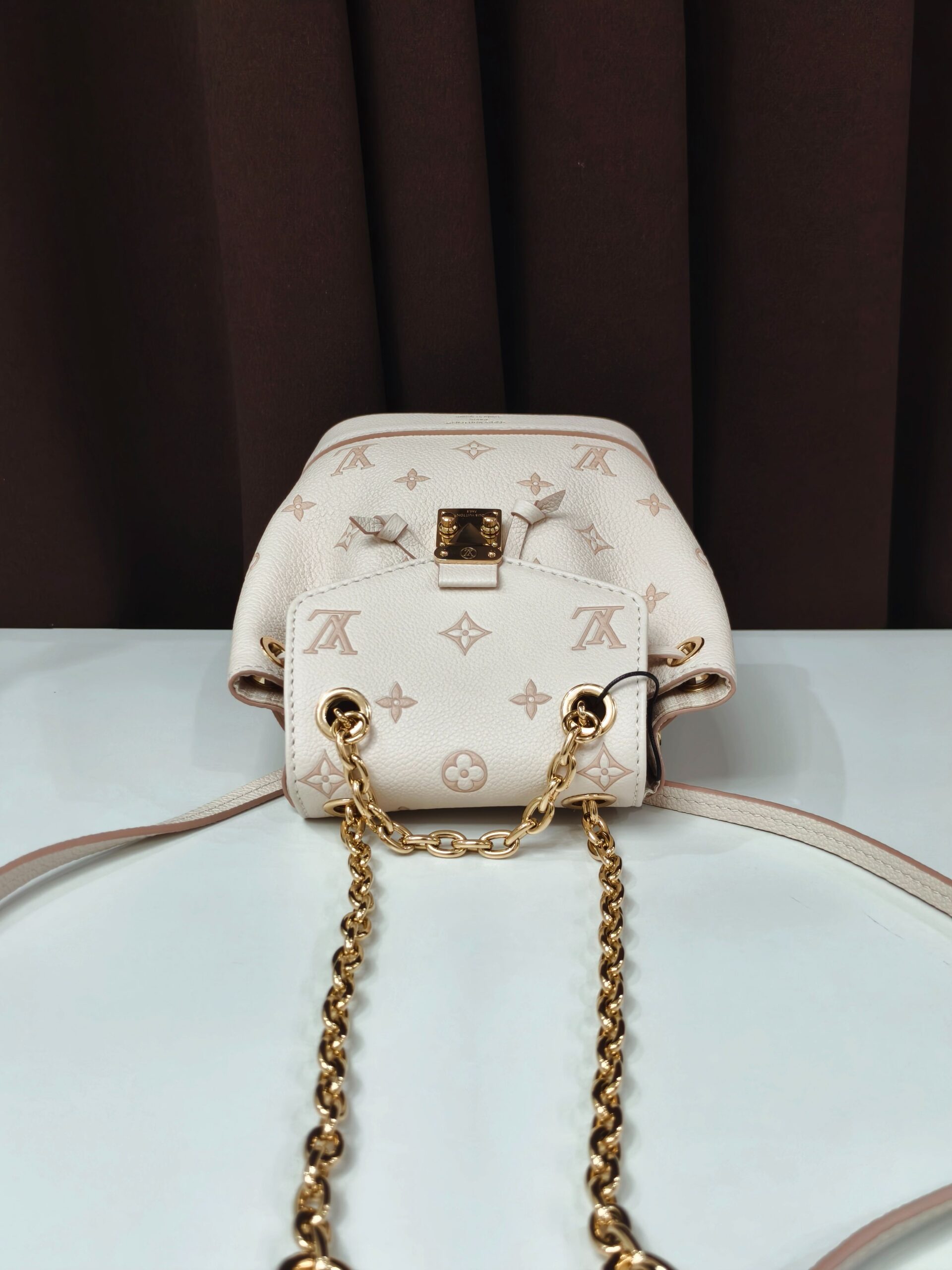 LV Nano Neo Backpack Strawberry Milk Embossed Chip 2025 Authentic - Image 8
