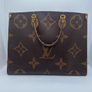 LV Onthego GM Black Shoulder Bag 2023 Chip Auth Authentic