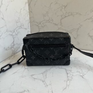 LV Louis Vuitton Soft Trunk Black Box Monogram Eclipse Crossbody Authentic