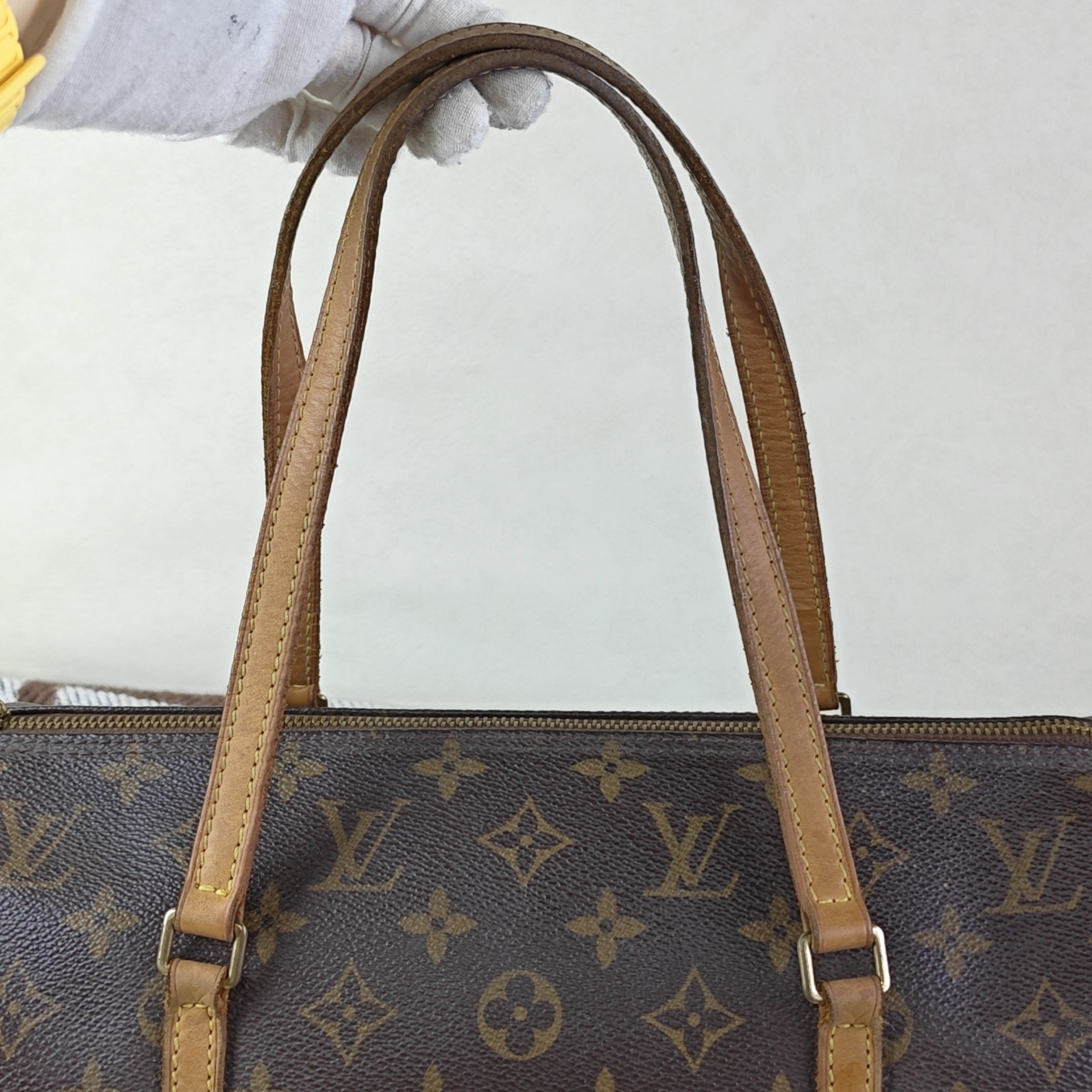 LV Monogram Vintage Round Cylinder Top Handle Bag Authentic - Image 9
