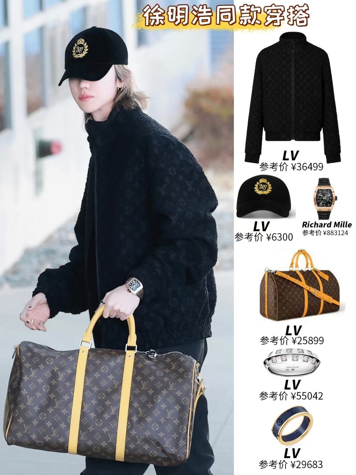 LV Keepall 50 Classic Monogram Travel Duffle Bag Yellow Trim Authentic