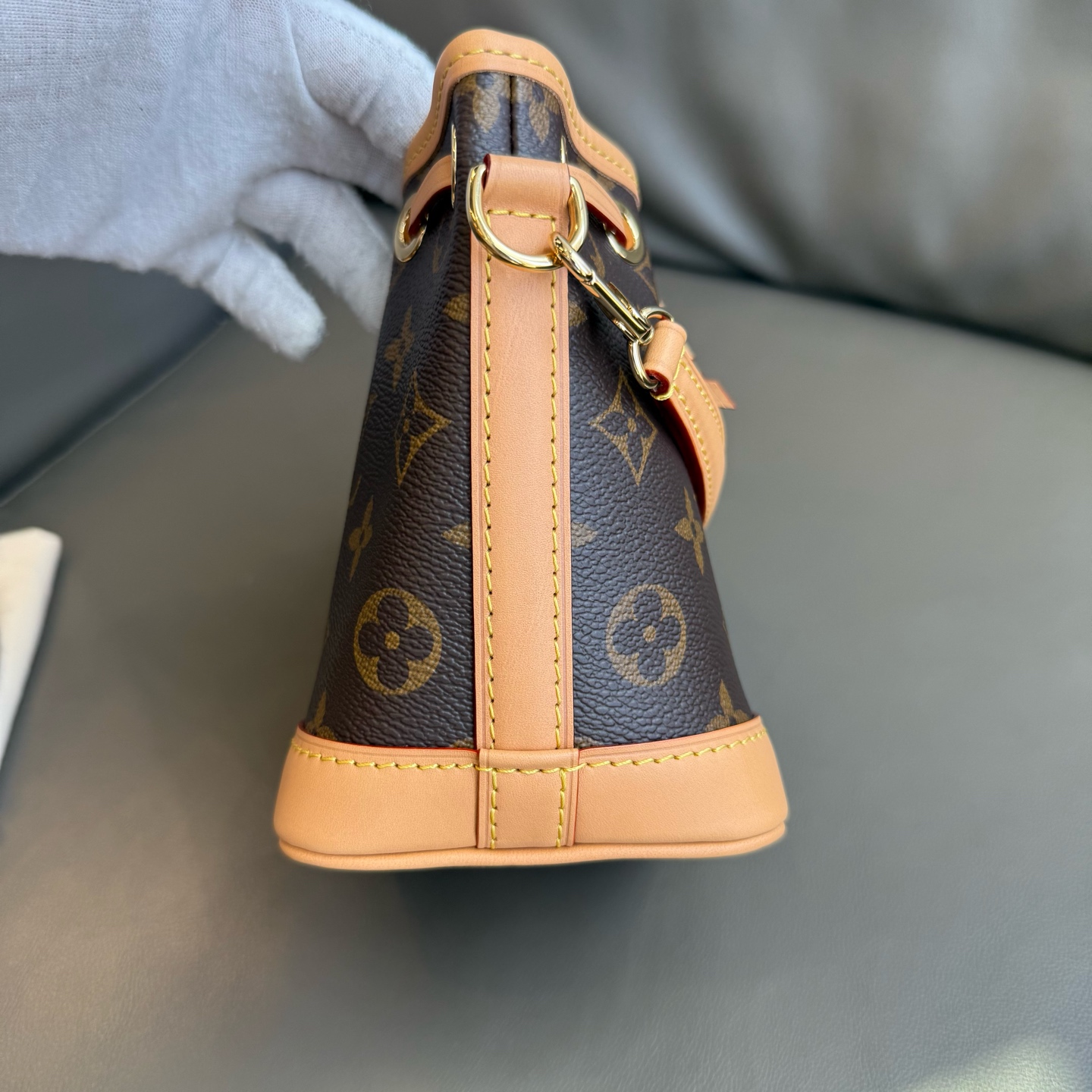 Louis Vuitton Nano Noé Bucket Bag Monogram Canvas Authentic - Image 3