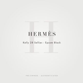 Hermès Kelly 28 Sellier Epsom Black